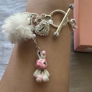 Juicy Couture re-invented Silver and White Charm Bracelet